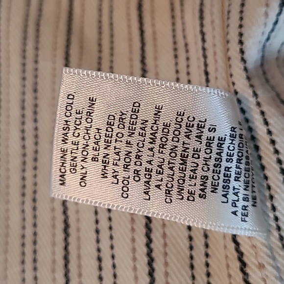 Rebecca Taylor Striped Utilitarian Field Jacket Cotton Twill Sz M As Seen On TV - Picture 9 of 13